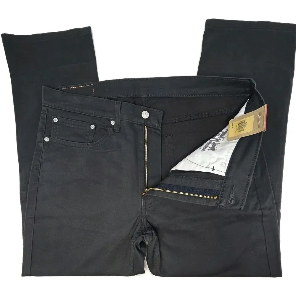Levi's Men's 514 Straight Fit Cotton Twill Pant Dark Gray Stretch Size 36x29